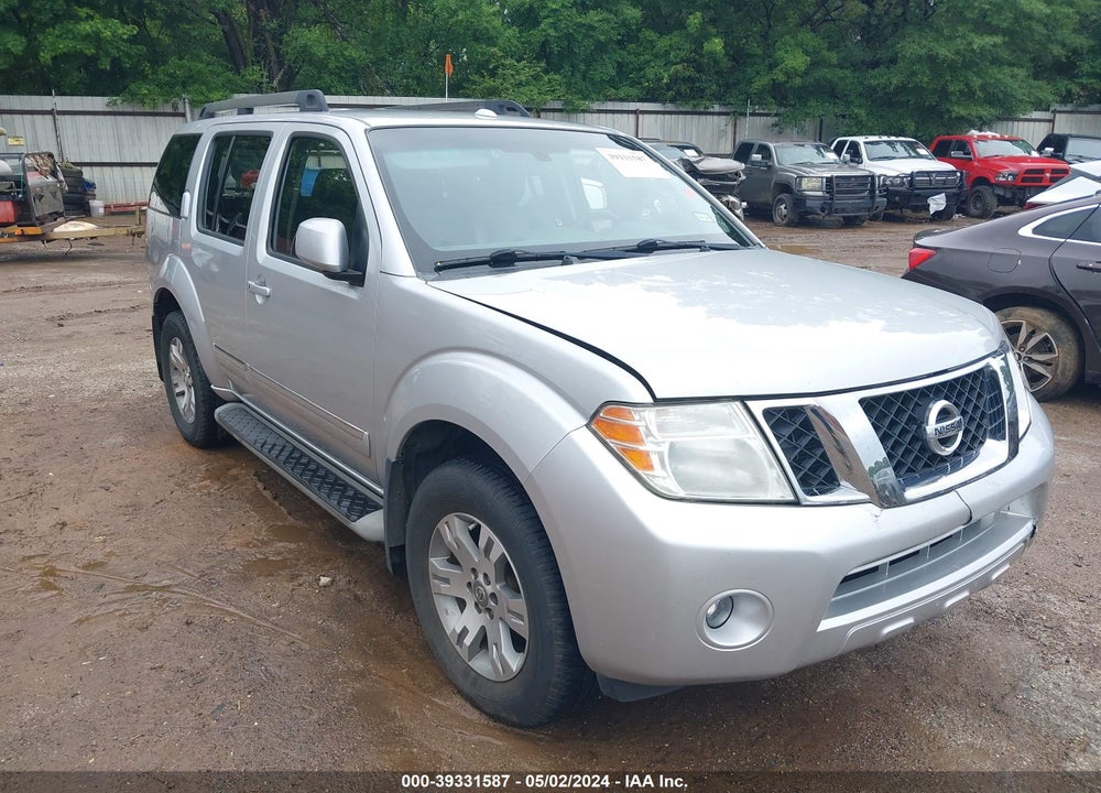 2012 NISSAN PATHFINDER SILVER VIN: 5N1AR1NN0CC609107