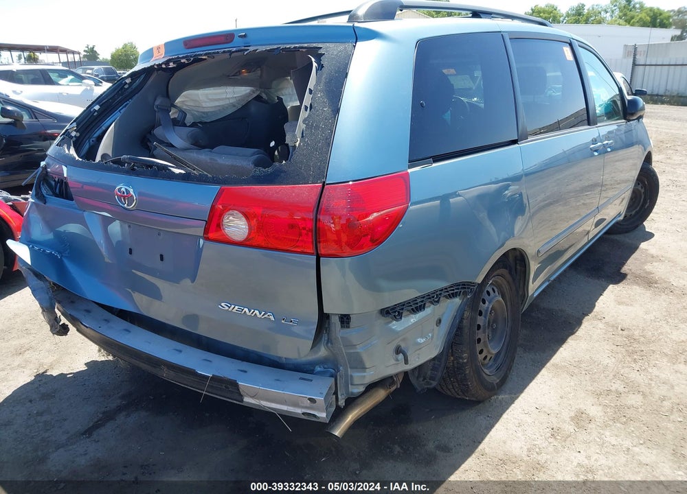 2008 TOYOTA SIENNA LE VIN: 5TDZK23C68S204443
