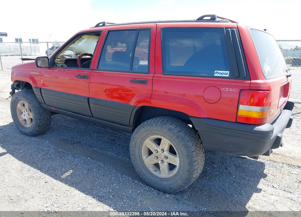 1993 JEEP GRAND CHEROKEE LIMITED VIN: 1J4GZ78Y2PC607866