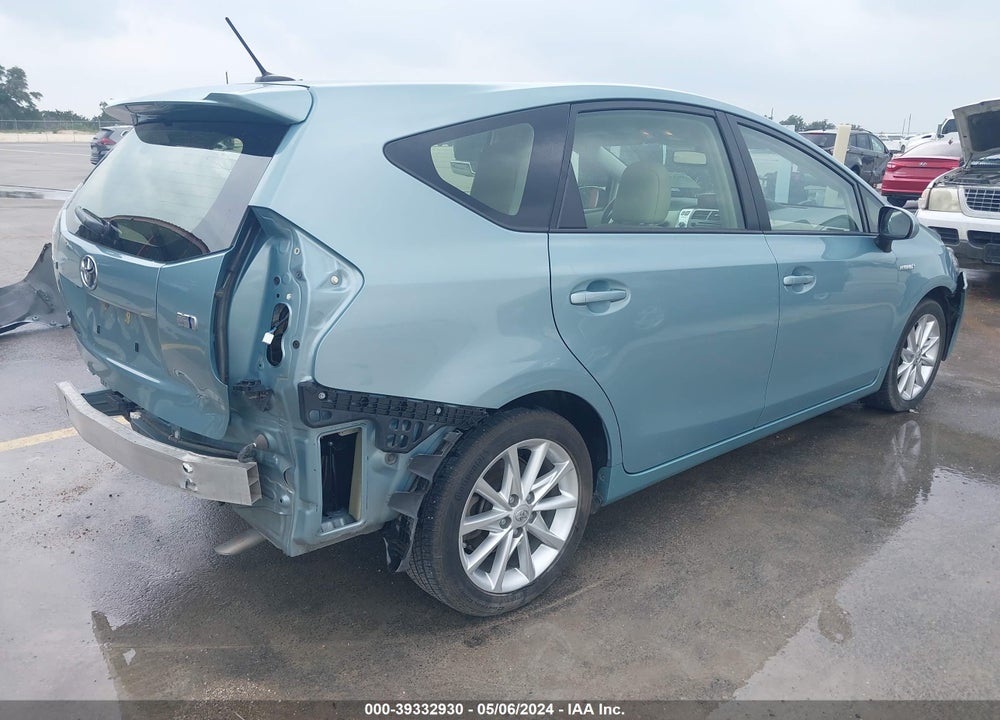 2014 TOYOTA PRIUS V FIVE VIN: JTDZN3EU8EJ010606