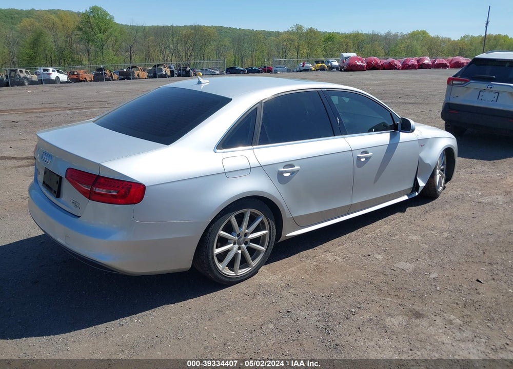 2014 AUDI A4 2.0T PREMIUM VIN: WAUFFAFL5EA010456