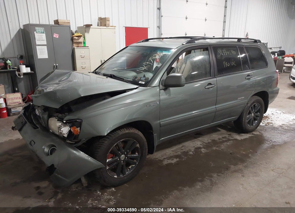 2007 TOYOTA HIGHLANDER HYBRID LIMITED V6 VIN: JTEEW21A070036624