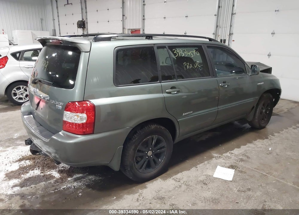 2007 TOYOTA HIGHLANDER HYBRID LIMITED V6 VIN: JTEEW21A070036624