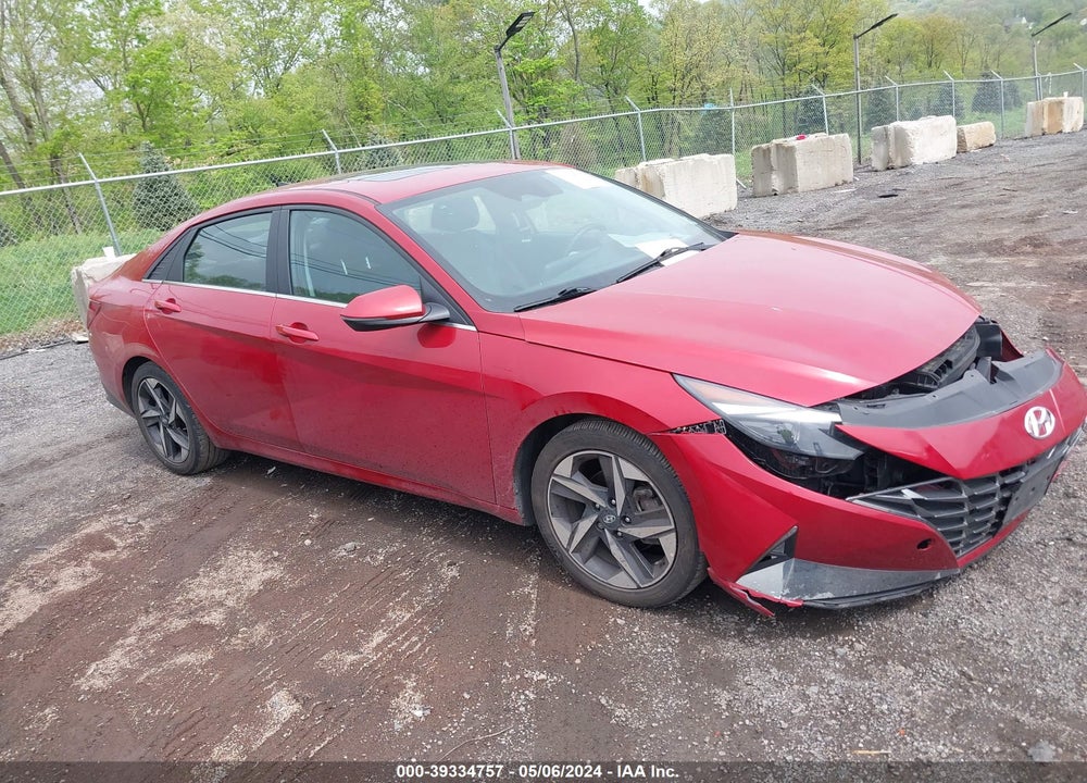 2021 HYUNDAI ELANTRA LIMITED VIN: KMHLP4AG5MU168450