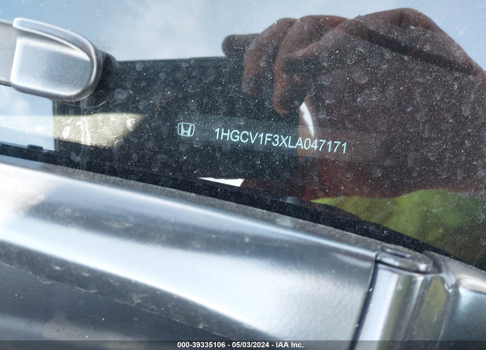 2020 HONDA ACCORD SPORT VIN: 1HGCV1F3XLA047171