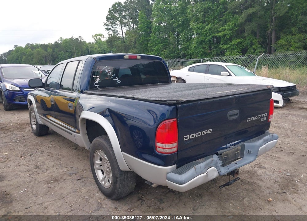 2003 DODGE DAKOTA SLT VIN: 1D7HL48N83S196379