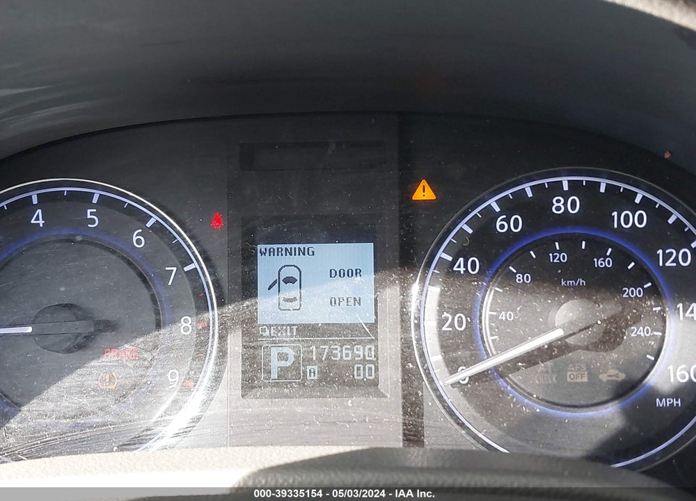2012 INFINITI G37X VIN: JN1CV6AR2CM970625
