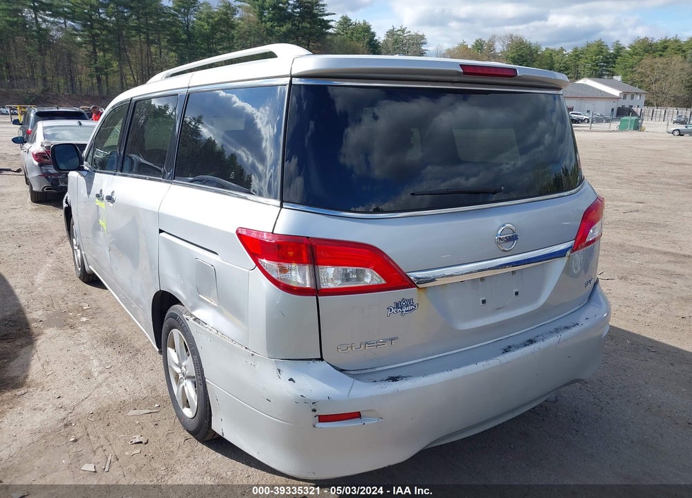 2014 NISSAN QUEST SV VIN: JN8AE2KP2E9108459