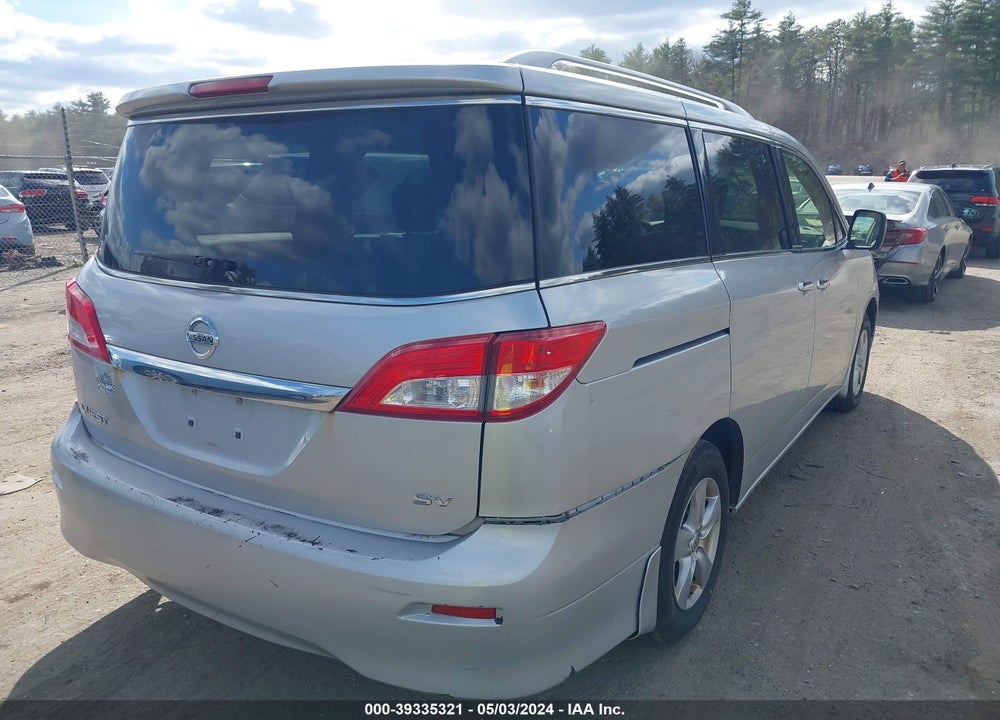 2014 NISSAN QUEST SV VIN: JN8AE2KP2E9108459