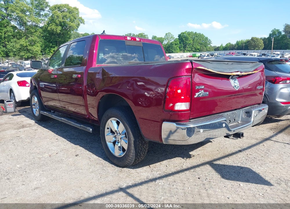2017 RAM 1500 BIG HORN 4X4 5'7 BOX VIN: 1C6RR7LG1HS527812