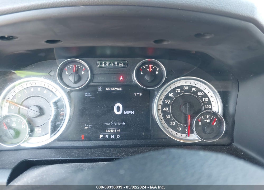 2017 RAM 1500 BIG HORN 4X4 5'7 BOX VIN: 1C6RR7LG1HS527812