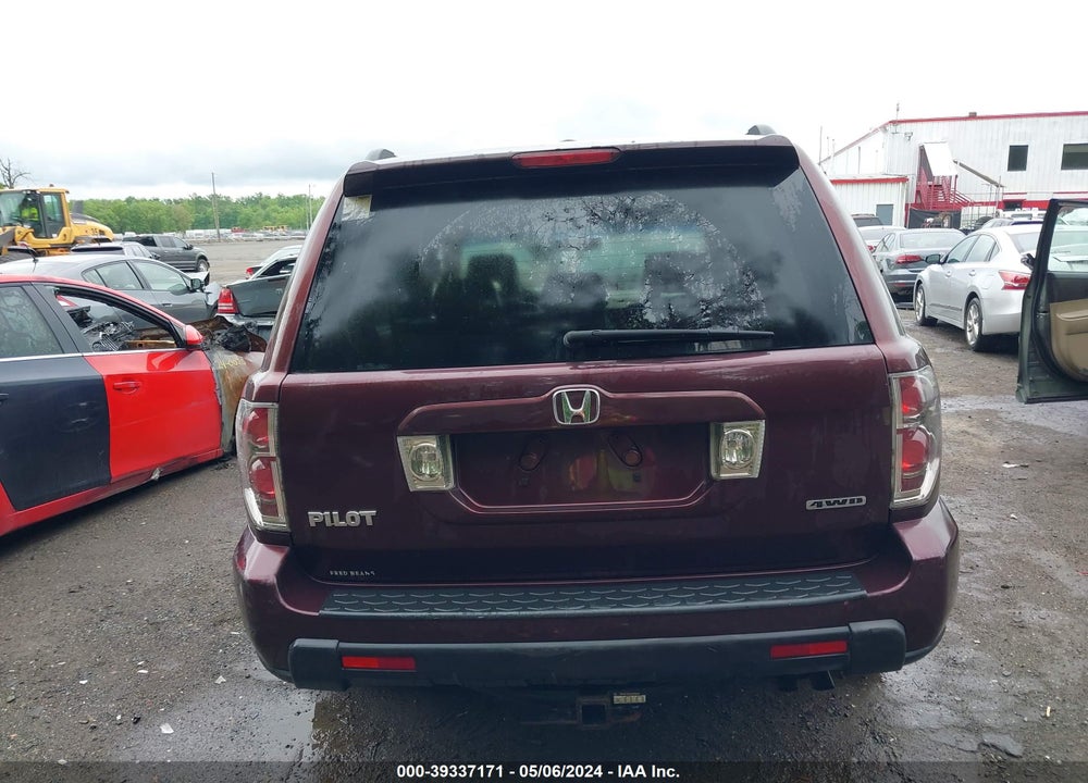 2008 HONDA PILOT EX-L VIN: 5FNYF18558B016019