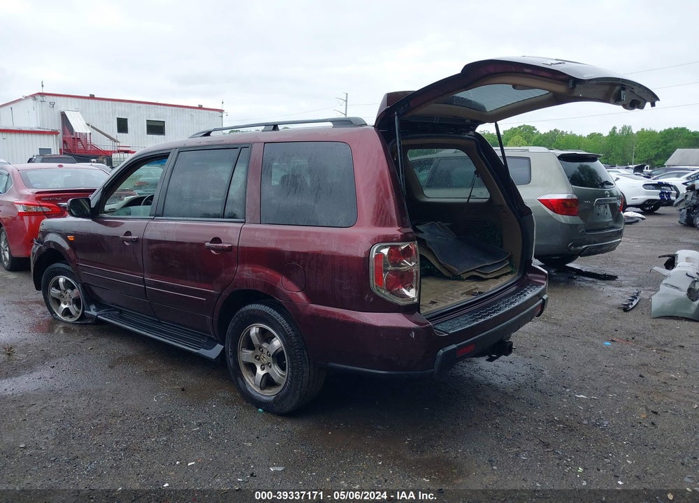 2008 HONDA PILOT EX-L VIN: 5FNYF18558B016019