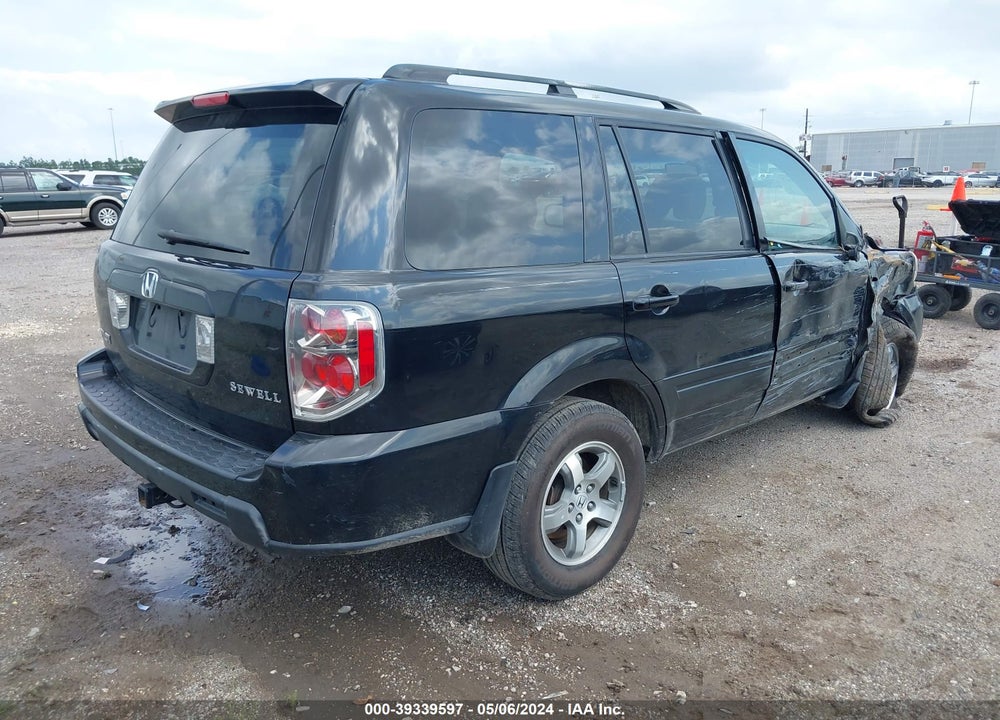2007 HONDA PILOT EX-L VIN: 5FNYF28567B003977