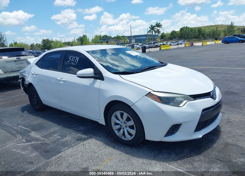2016 TOYOTA COROLLA LE VIN: 5YFBURHE9GP525074