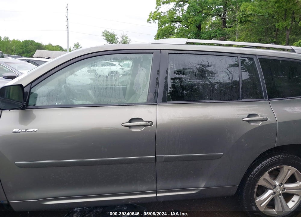 2009 TOYOTA HIGHLANDER SPORT VIN: JTEDS43A992084694
