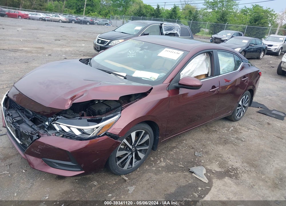 2022 NISSAN SENTRA SV XTRONIC CVT VIN: 3N1AB8CV5NY252119
