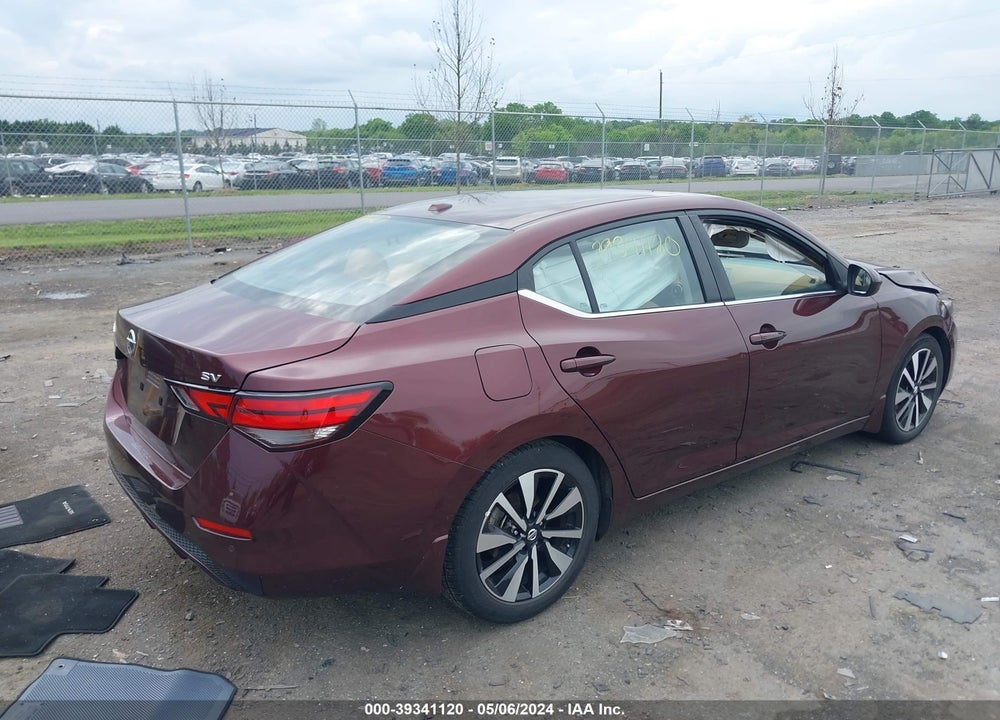 2022 NISSAN SENTRA SV XTRONIC CVT VIN: 3N1AB8CV5NY252119