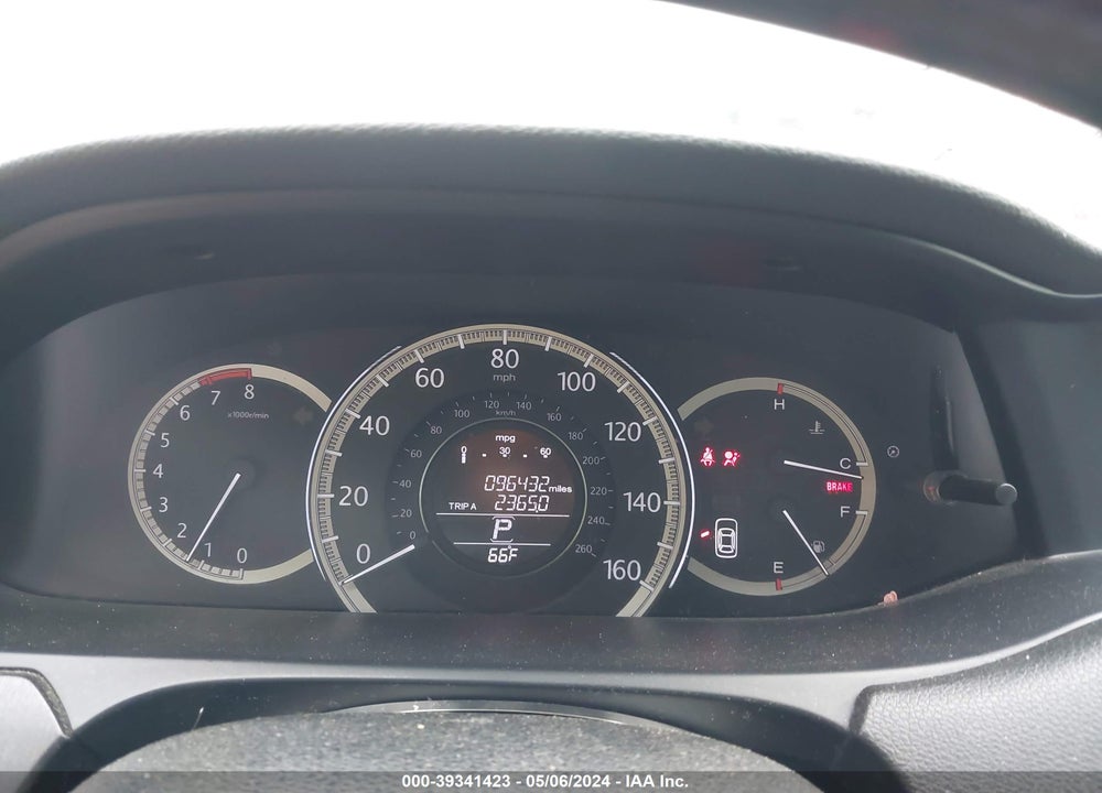 2013 HONDA ACCORD EX-L V-6 VIN: 1HGCR3F8XDA009887