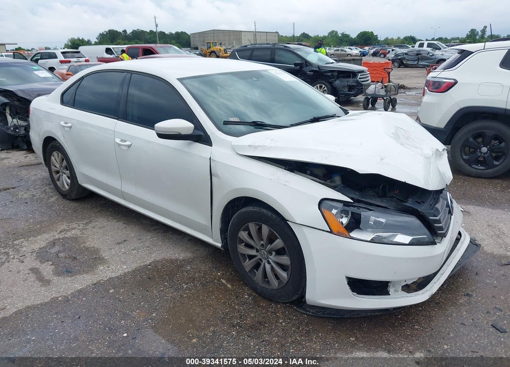 2013 VOLKSWAGEN PASSAT 2.5L S VIN: 1VWAP7A37DC046296