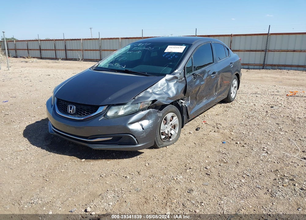 2013 HONDA CIVIC LX VIN: 2HGFB2F54DH563476