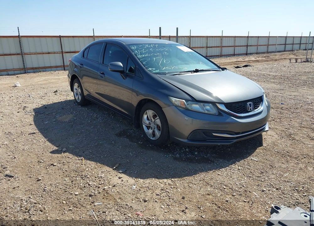 2013 HONDA CIVIC LX VIN: 2HGFB2F54DH563476