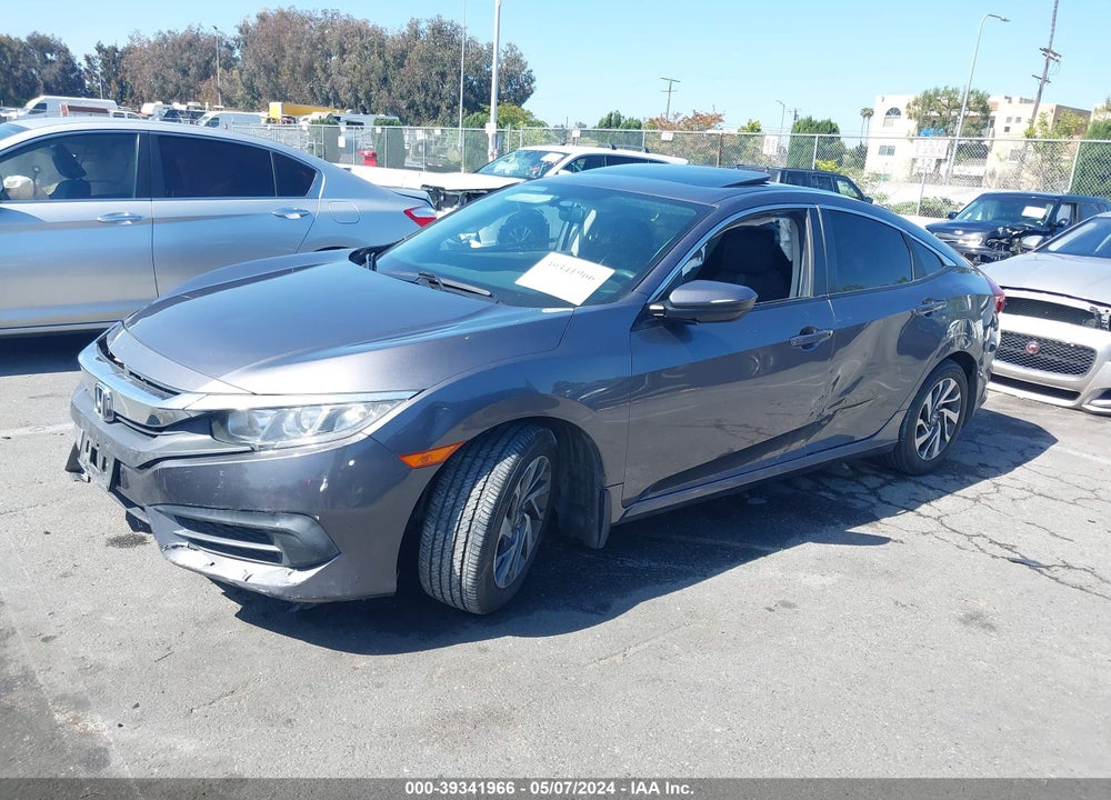 2017 HONDA CIVIC EX VIN: 19XFC2F77HE008763
