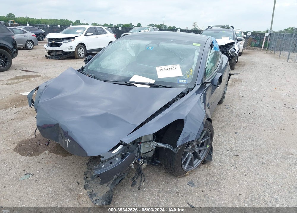 2022 TESLA MODEL 3 LONG RANGE DUAL MOTOR ALL-WHEEL DRIVE VIN: 5YJ3E1EB2NF341892