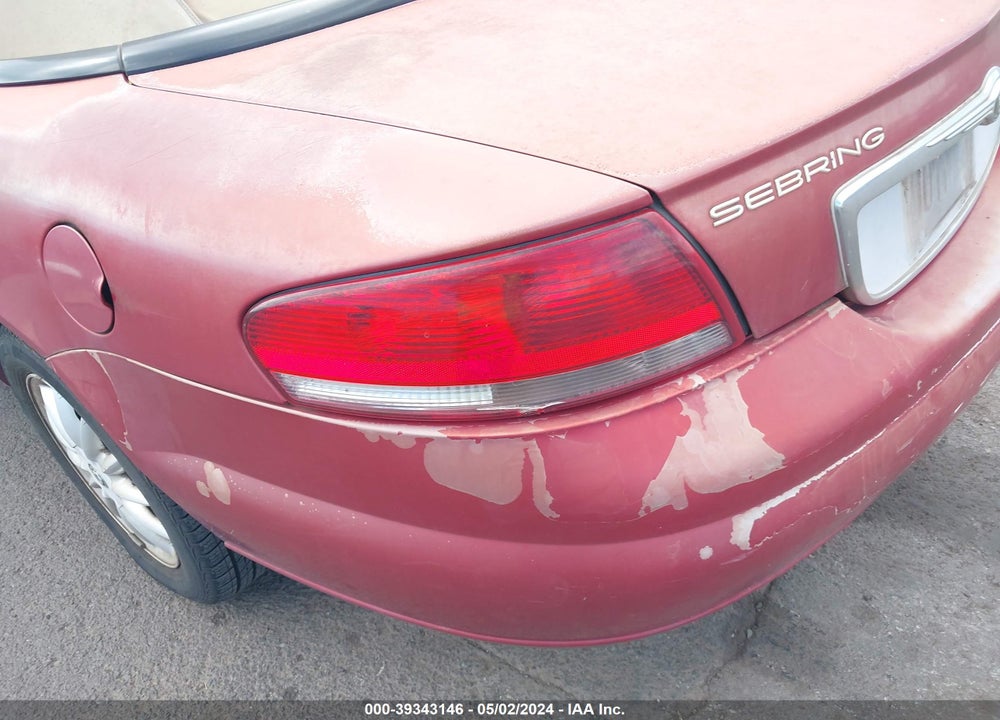2002 CHRYSLER SEBRING LX VIN: 1C3EL45X32N237795