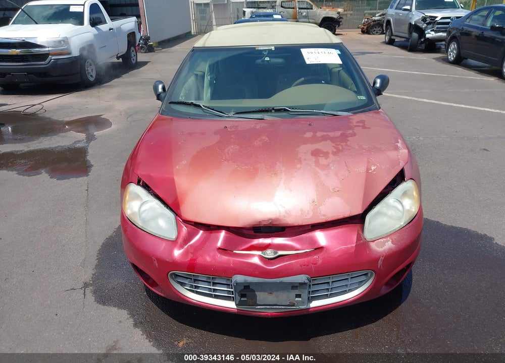 2002 CHRYSLER SEBRING LX VIN: 1C3EL45X32N237795
