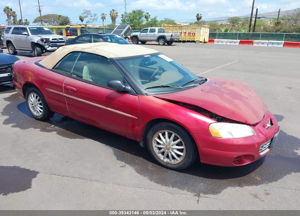 2002 CHRYSLER SEBRING LX VIN: 1C3EL45X32N237795