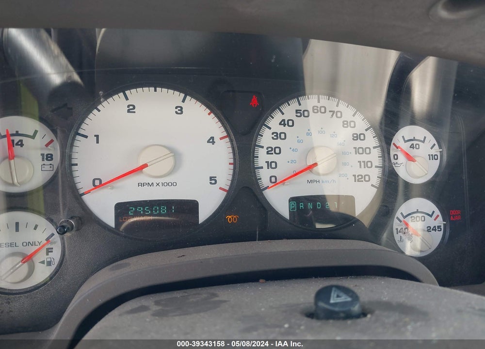 2005 DODGE RAM 2500 SLT/LARAMIE VIN: 3D3KS28C55G728565