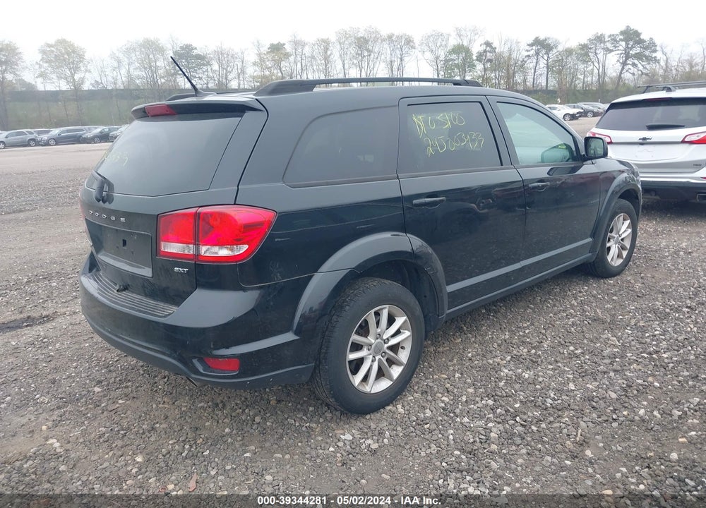 2016 DODGE JOURNEY SXT VIN: 3C4PDDBG8GT100882