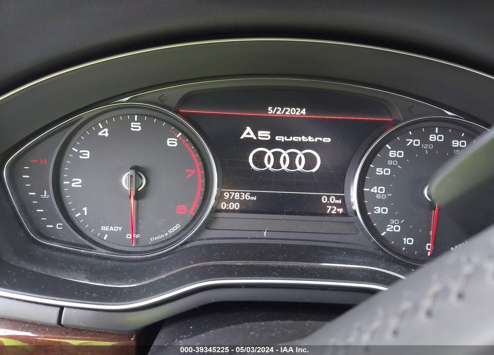 2018 AUDI A5 2.0T PREMIUM VIN: WAUDNCF5XJA010597