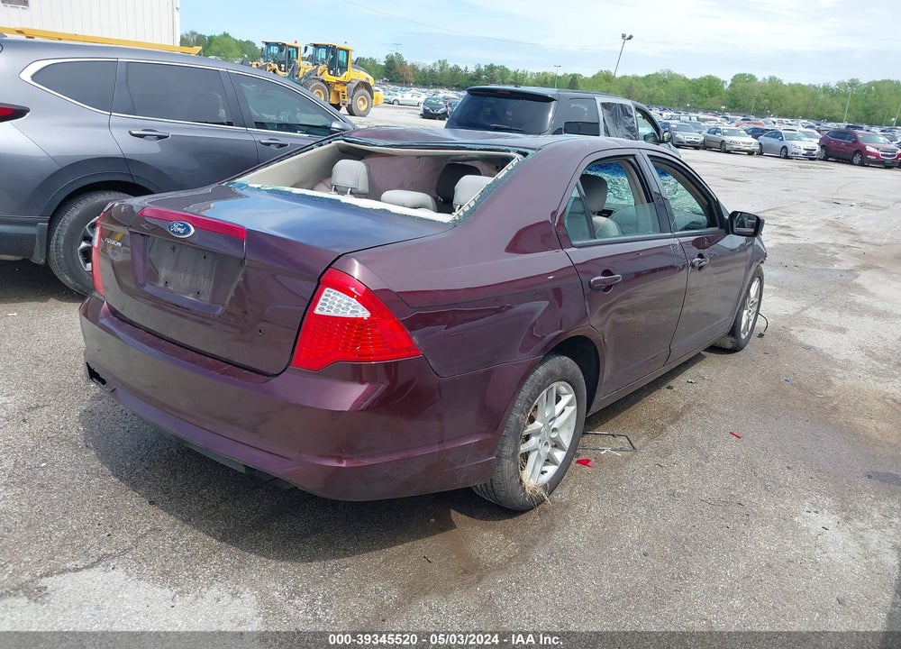 2012 FORD FUSION S VIN: 3FAHP0GA1CR356027