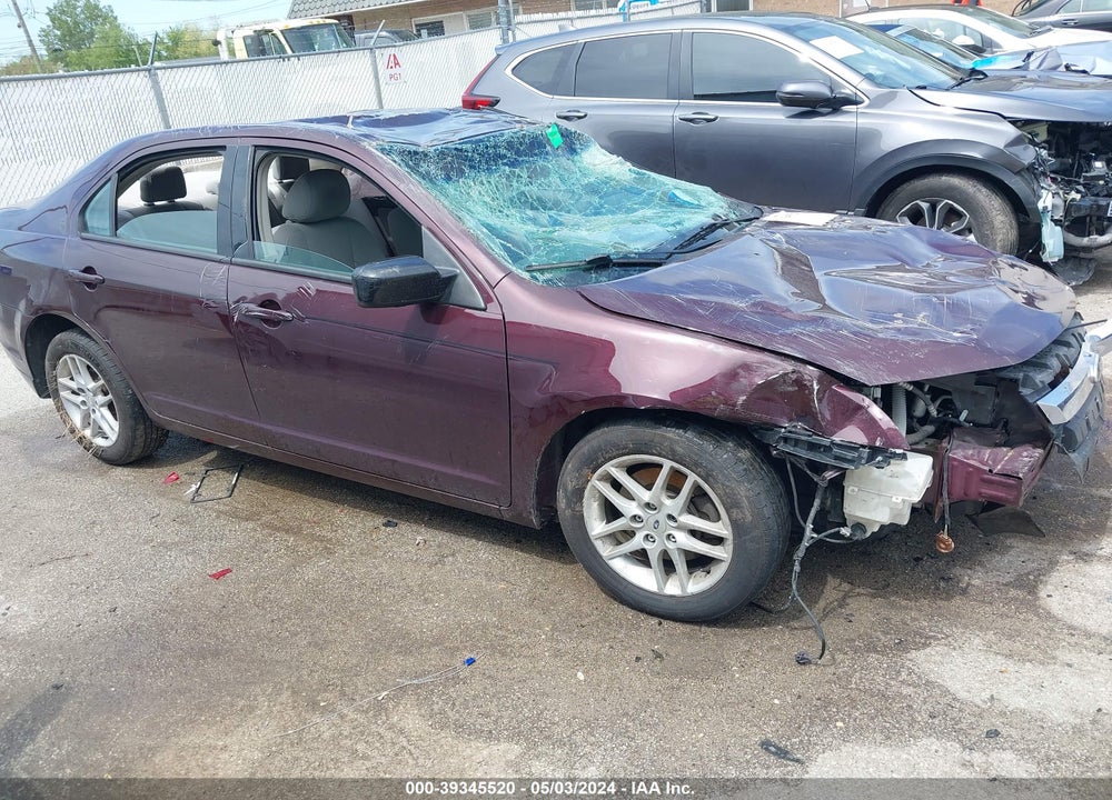 2012 FORD FUSION S VIN: 3FAHP0GA1CR356027