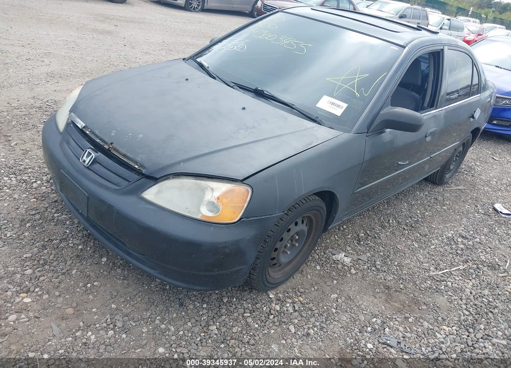 2002 HONDA CIVIC EX VIN: 2HGES26752H548575