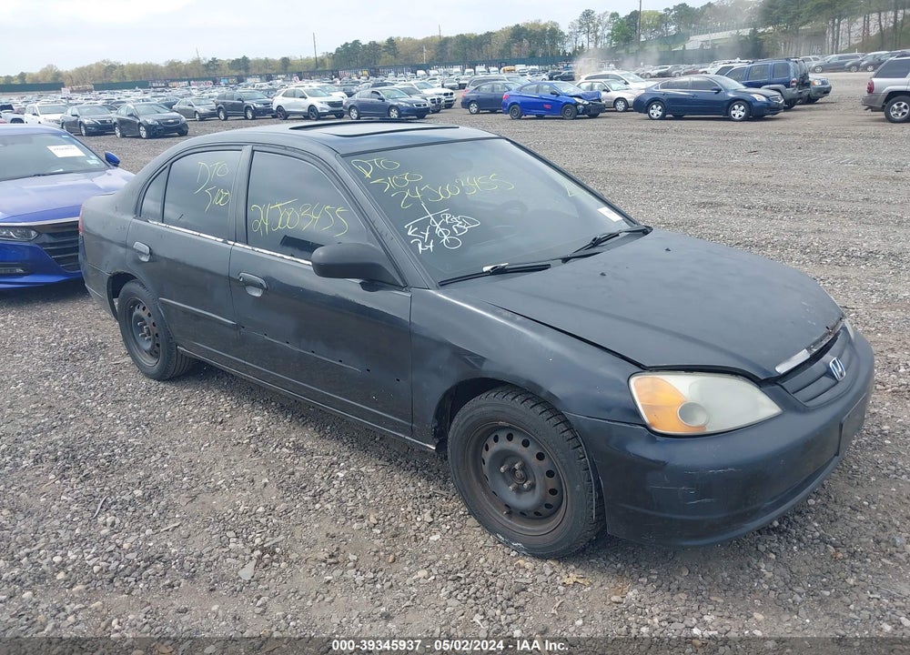 2002 HONDA CIVIC EX VIN: 2HGES26752H548575