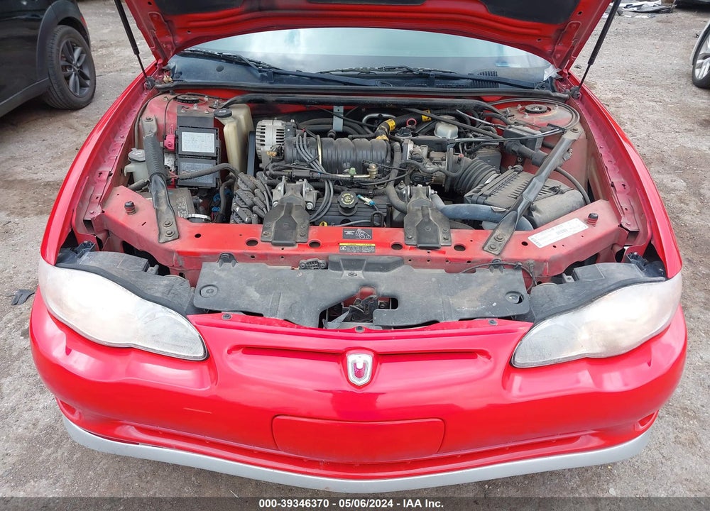 2002 CHEVROLET MONTE CARLO SS VIN: 2G1WX15K829161574