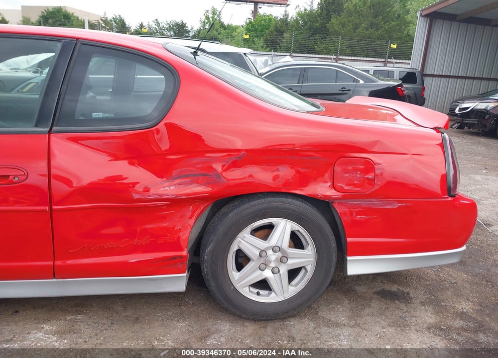 2002 CHEVROLET MONTE CARLO SS VIN: 2G1WX15K829161574