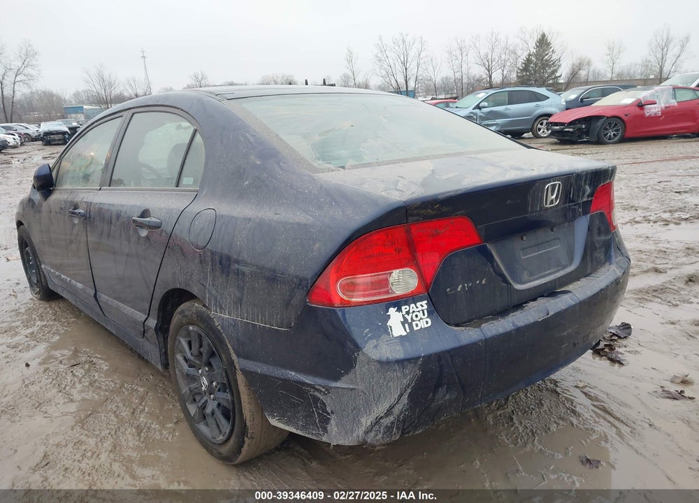 2007 HONDA CIVIC LX VIN: 2HGFA16597H511858