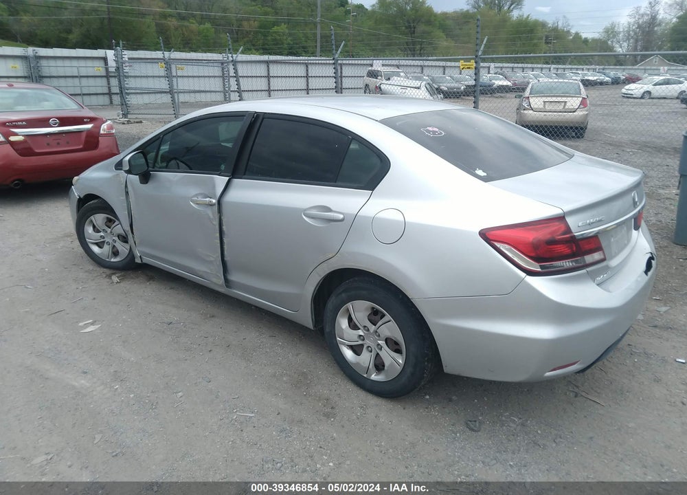 2013 HONDA CIVIC LX VIN: 19XFB2F53DE041433