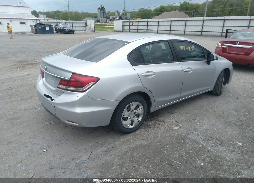 2013 HONDA CIVIC LX VIN: 19XFB2F53DE041433