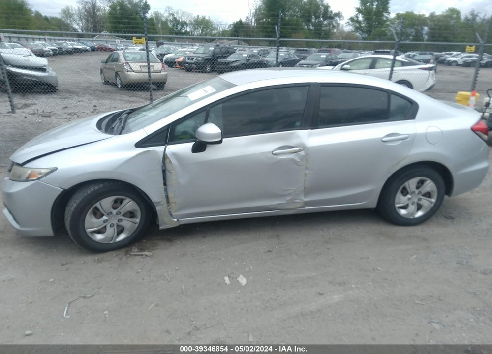2013 HONDA CIVIC LX VIN: 19XFB2F53DE041433