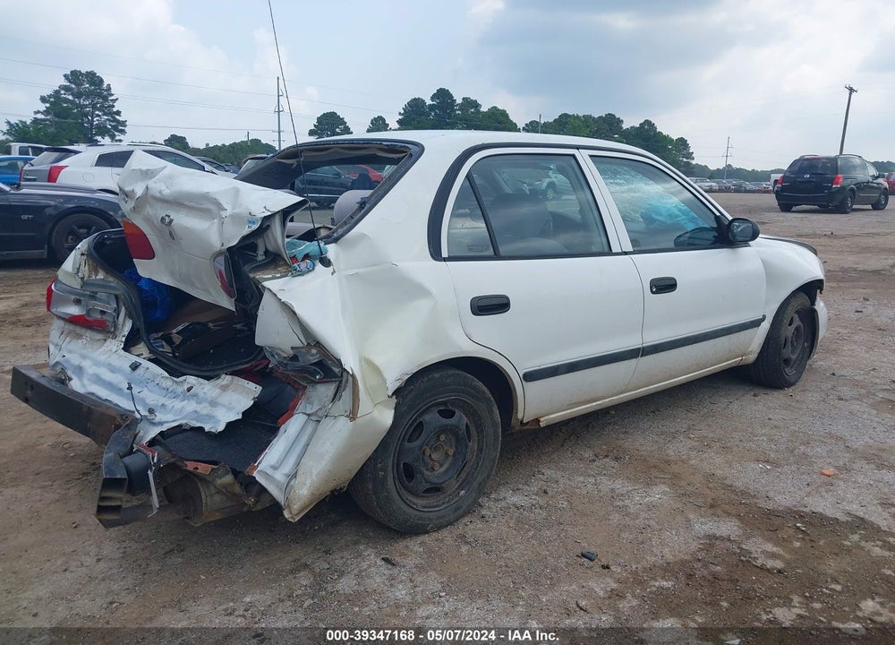 2000 CHEVROLET PRIZM VIN: 1Y1SK5280YZ407192