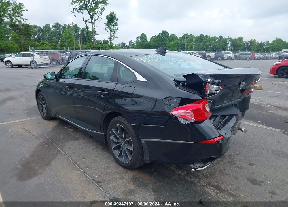 2021 HONDA ACCORD EX-L VIN: 1HGCV1F53MA038766