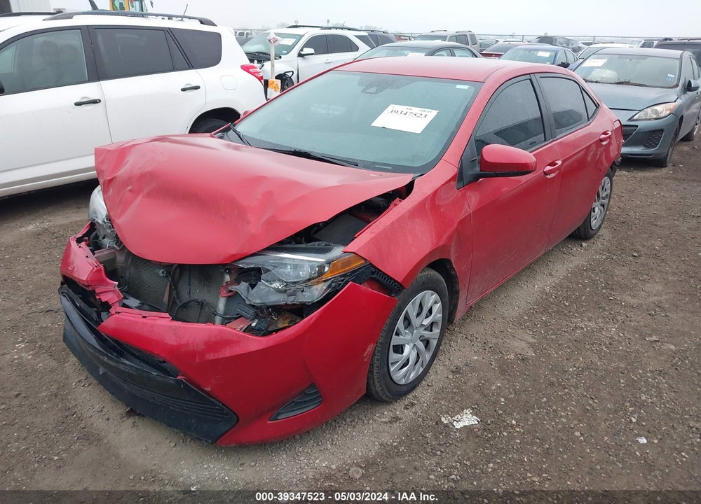 2019 TOYOTA COROLLA LE VIN: 5YFBURHE7KP881046