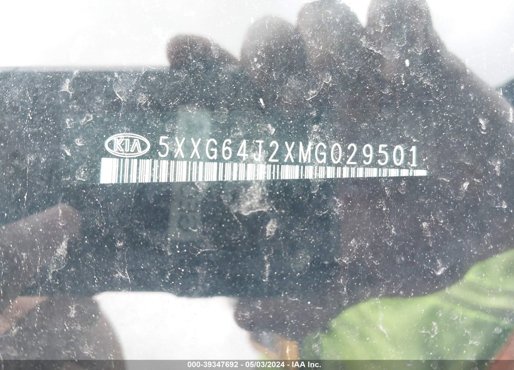 2021 KIA K5 GT LINE VIN: 5XXG64J2XMG029501