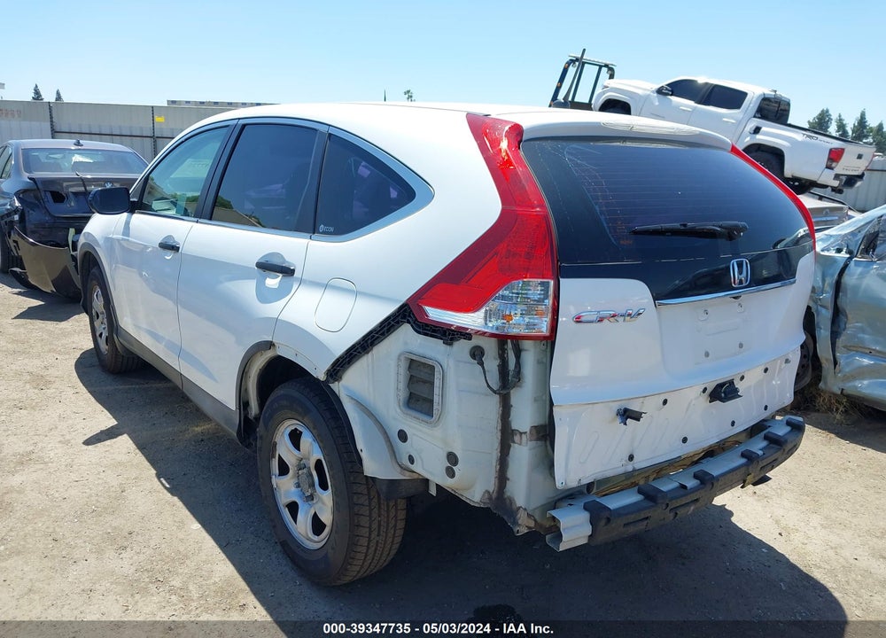 2012 HONDA CR-V LX VIN: 2HKRM3H3XCH506602