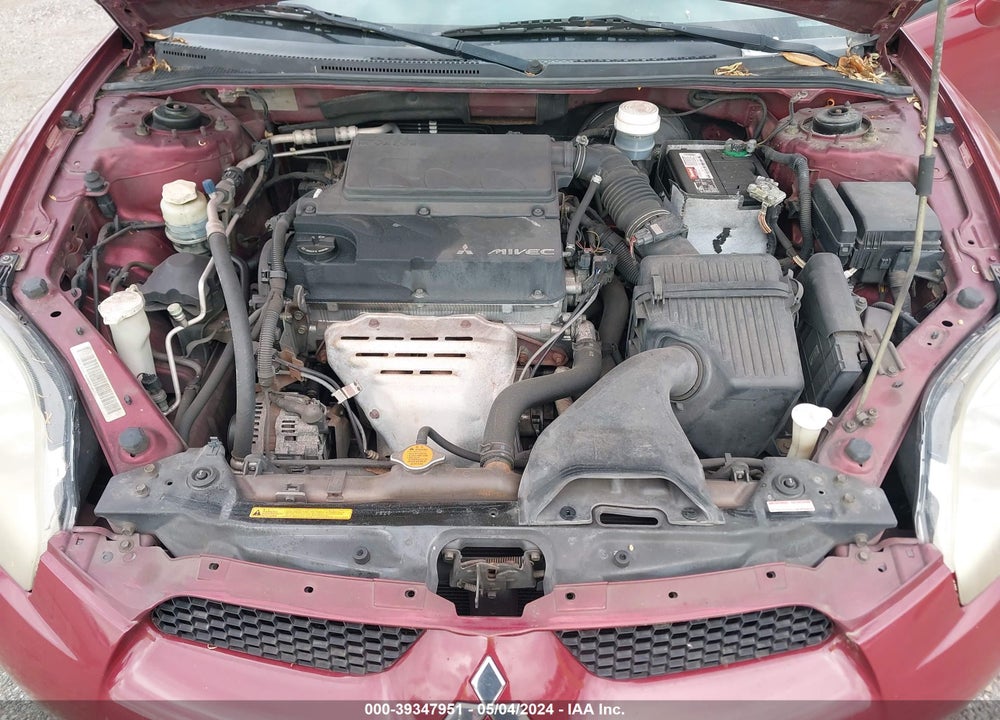 2007 MITSUBISHI ECLIPSE GS VIN: 4A3AK24F27E017885